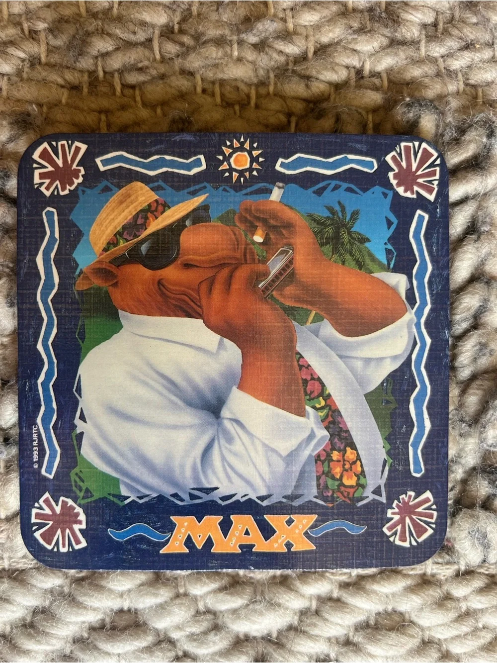 Camel Smokin' Joe 4 Coaster Set Joe's Beach Club Bustah Floyd Max Eddie Vintage